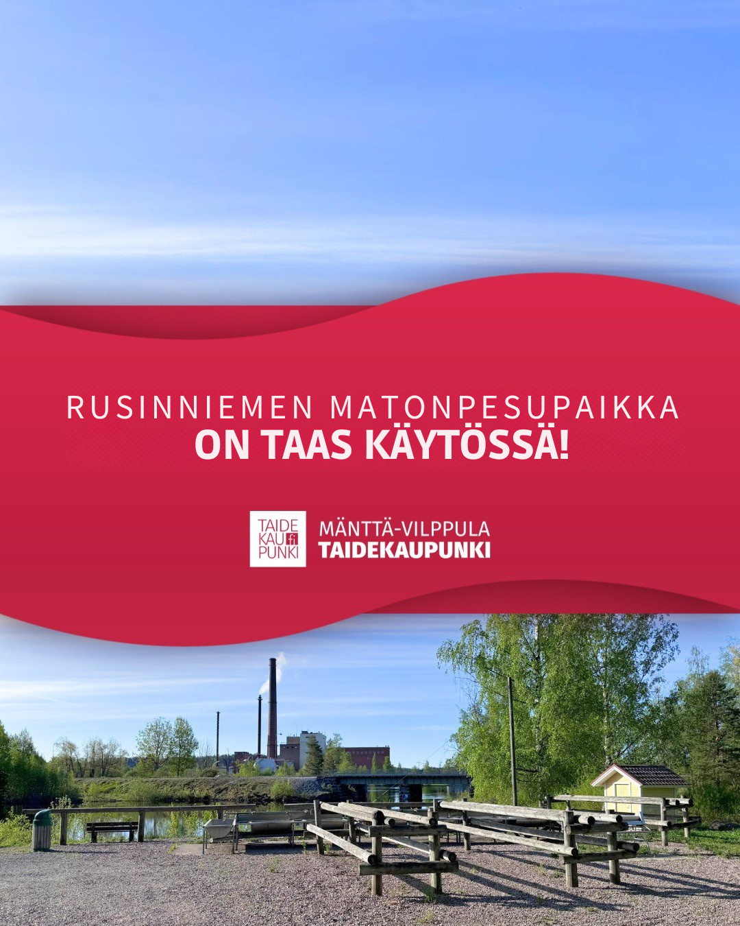 Rusinniemen ja Tammirannan matonpesupaikat ovat auki